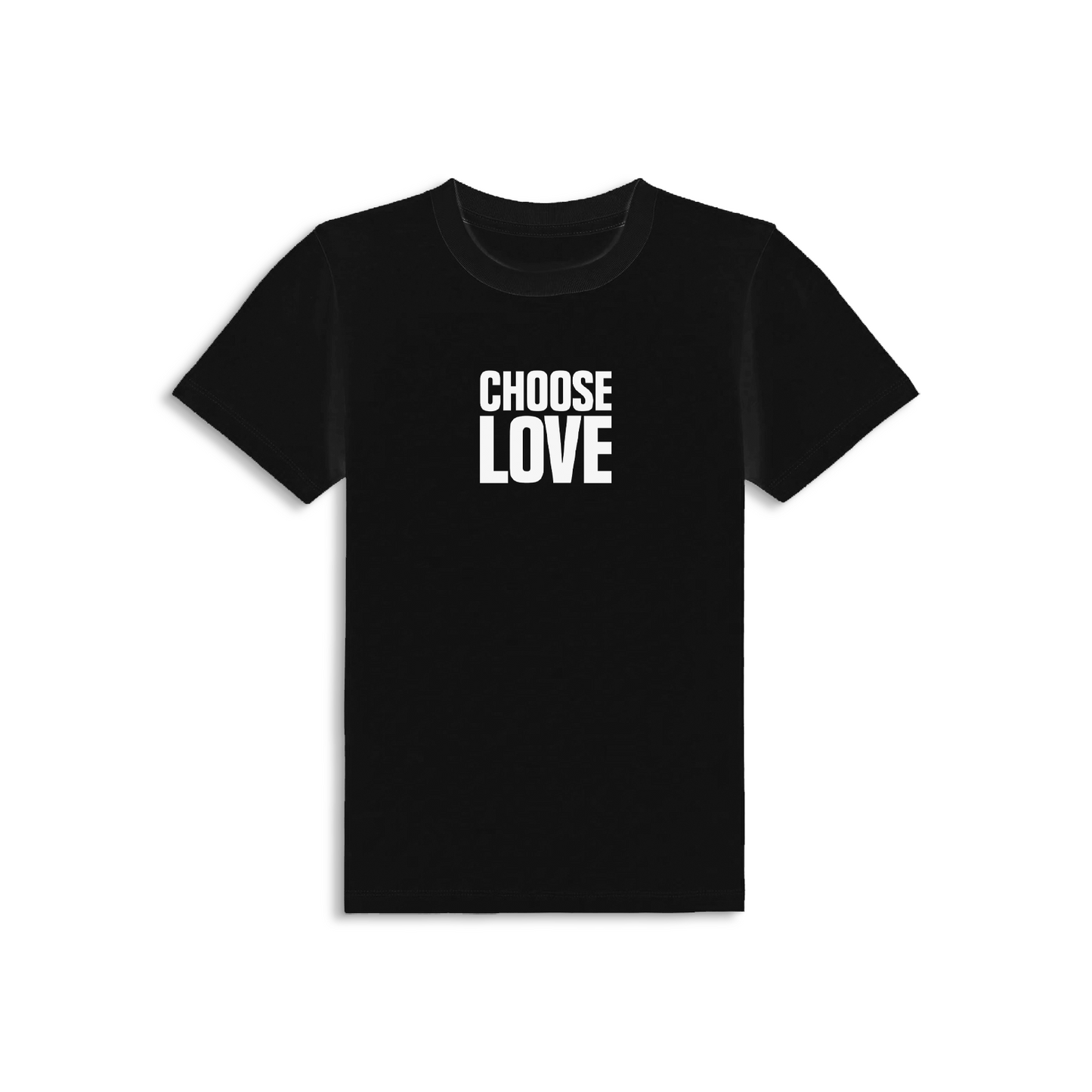 Choose Love Classic Logo Black Baby Tee