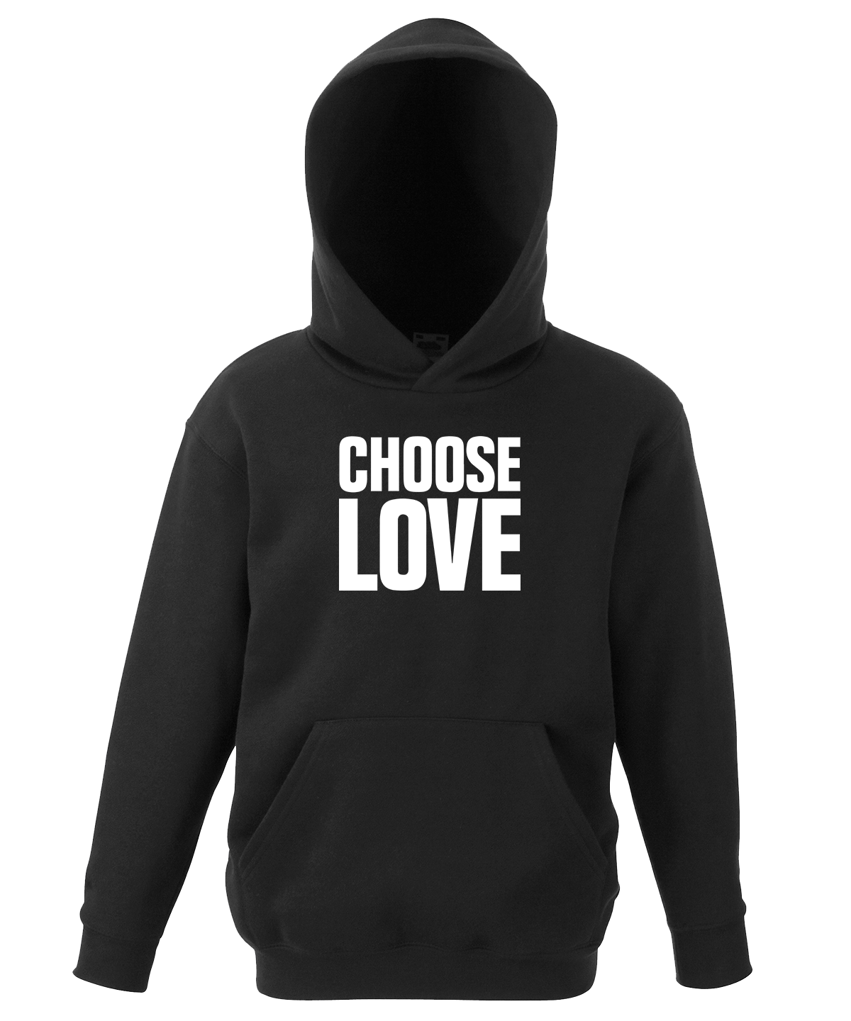 Choose Love Classic Logo Children's Black Hoodie