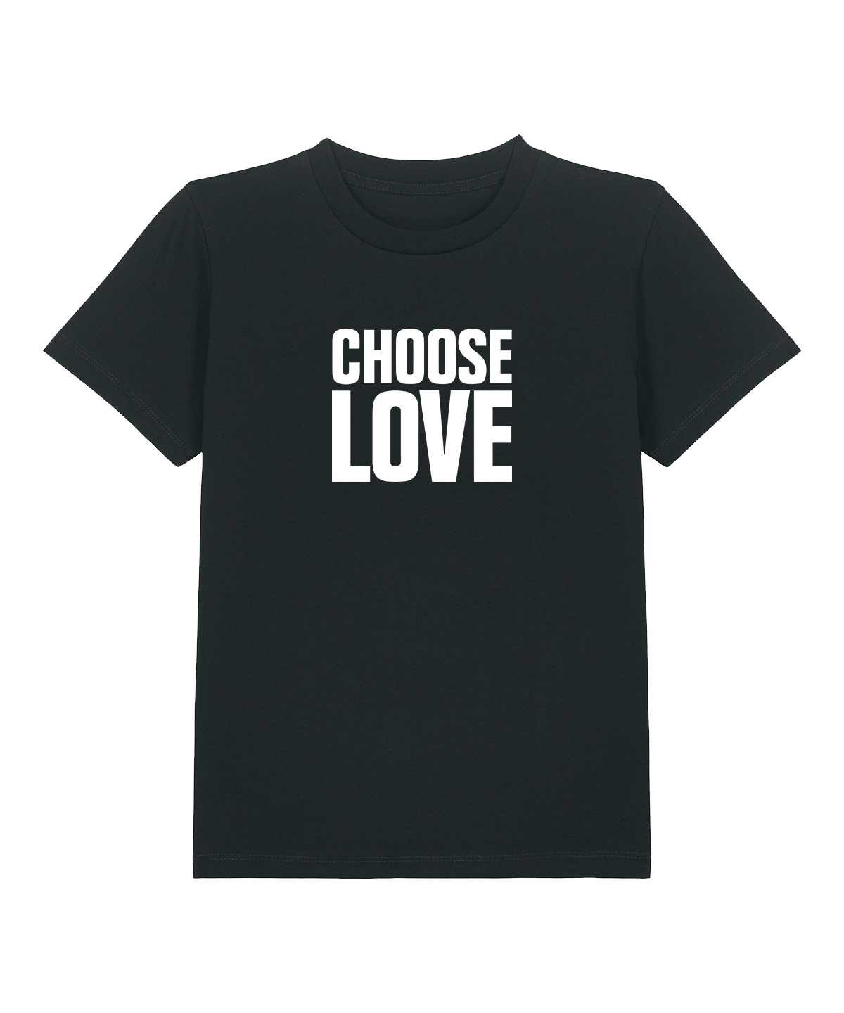 Choose Love Classic Logo Children's Black T-Shirt