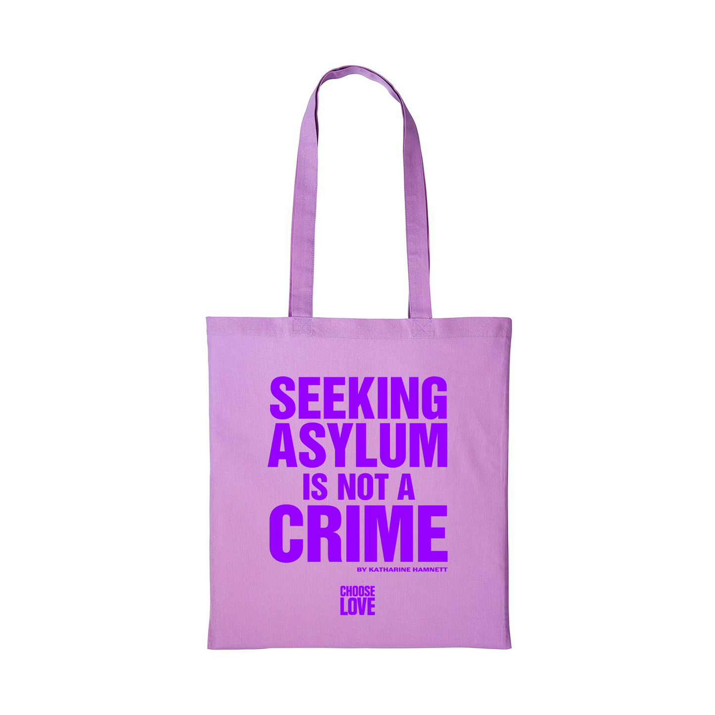 Katharine Hamnett Slogan Tote Lilac