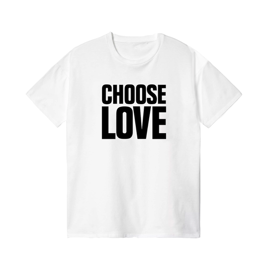 Choose Love Classic Logo White T-Shirt