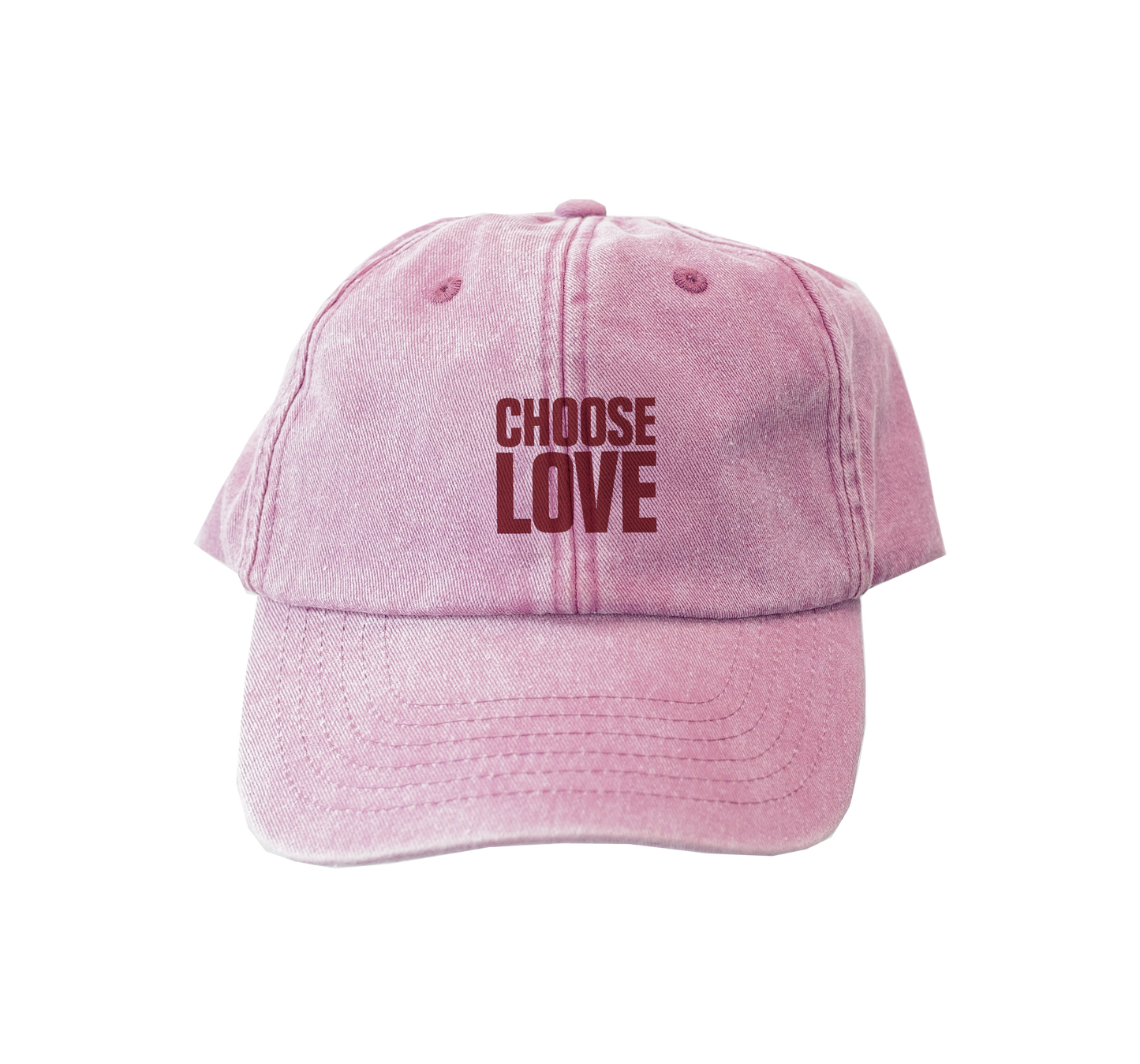 Choose Love Baby Pink Baseball Cap