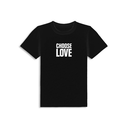 Choose Love Classic Logo Black Baby Tee