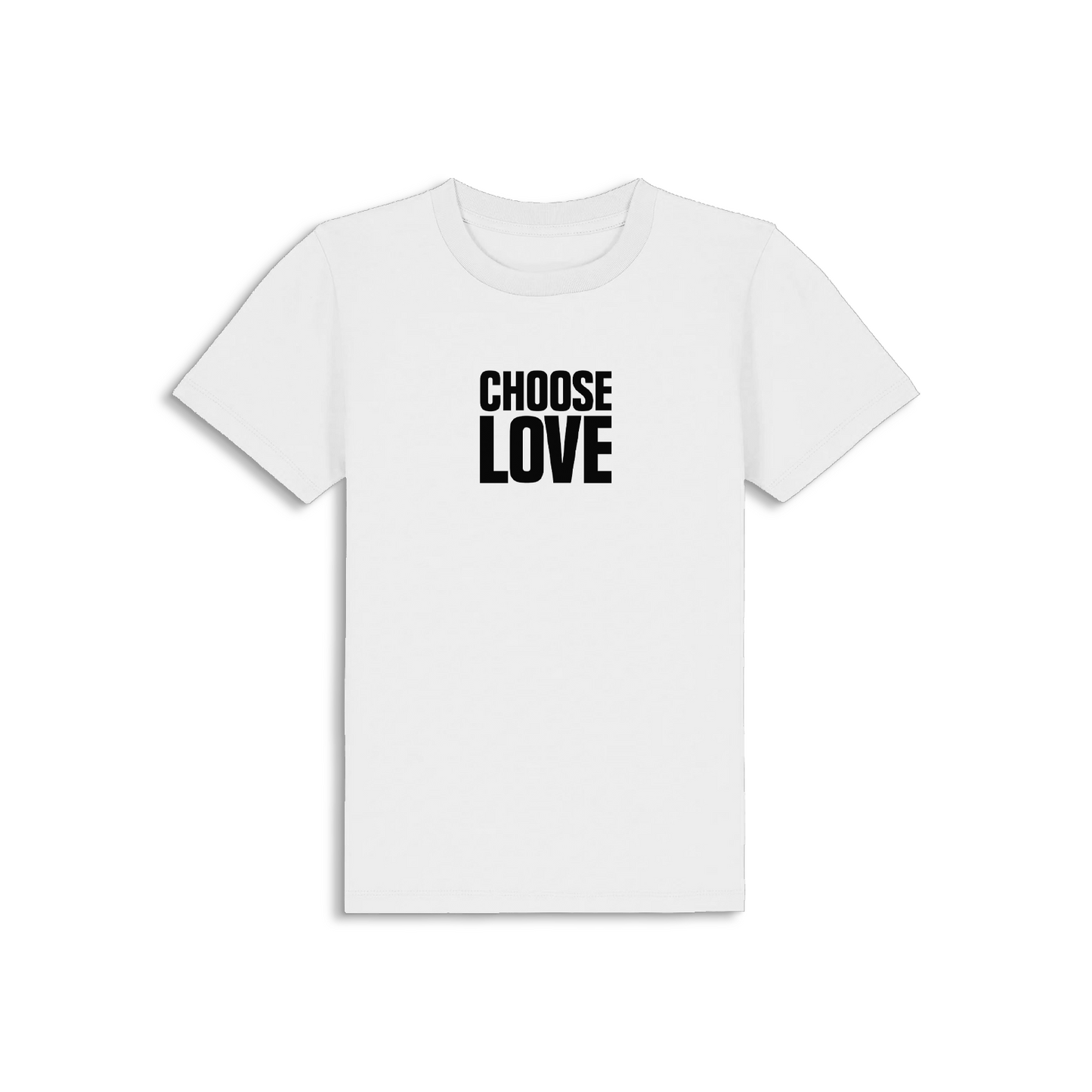 Choose Love Classic Logo White Baby Tee