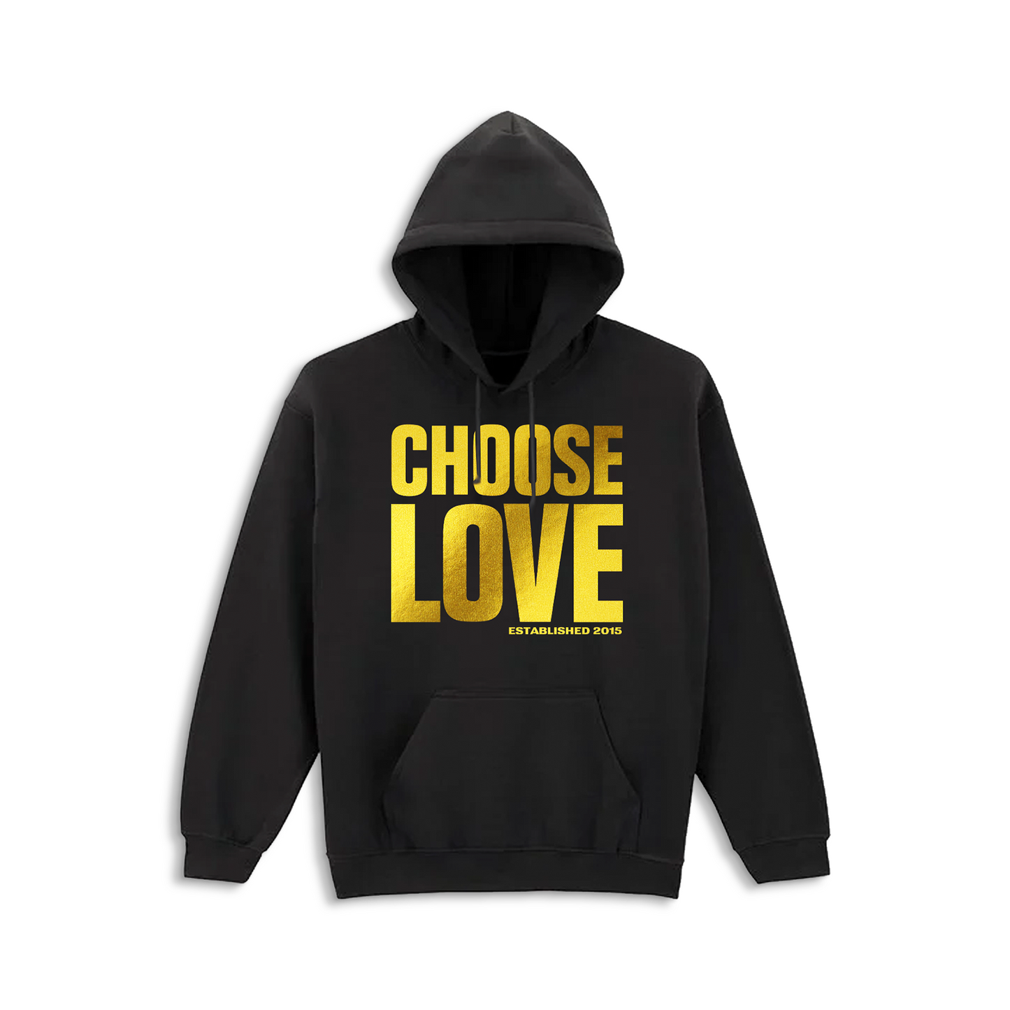 Choose Love Gold Foil Hoodie