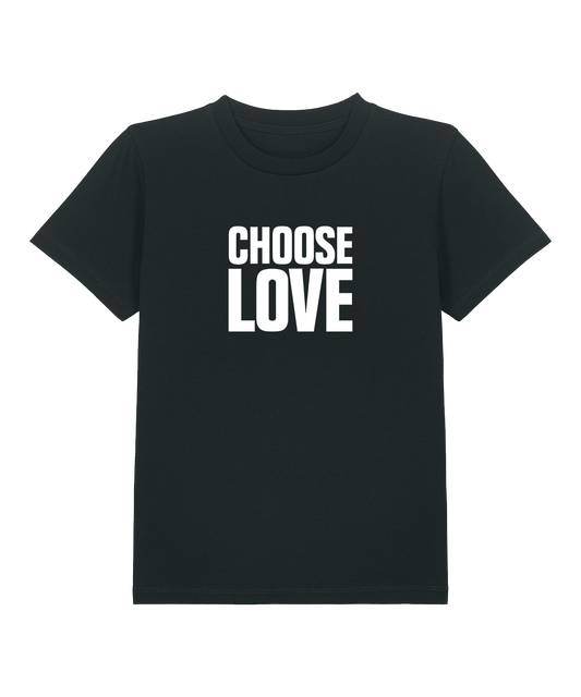 Choose Love Classic Logo Children's Black T-Shirt