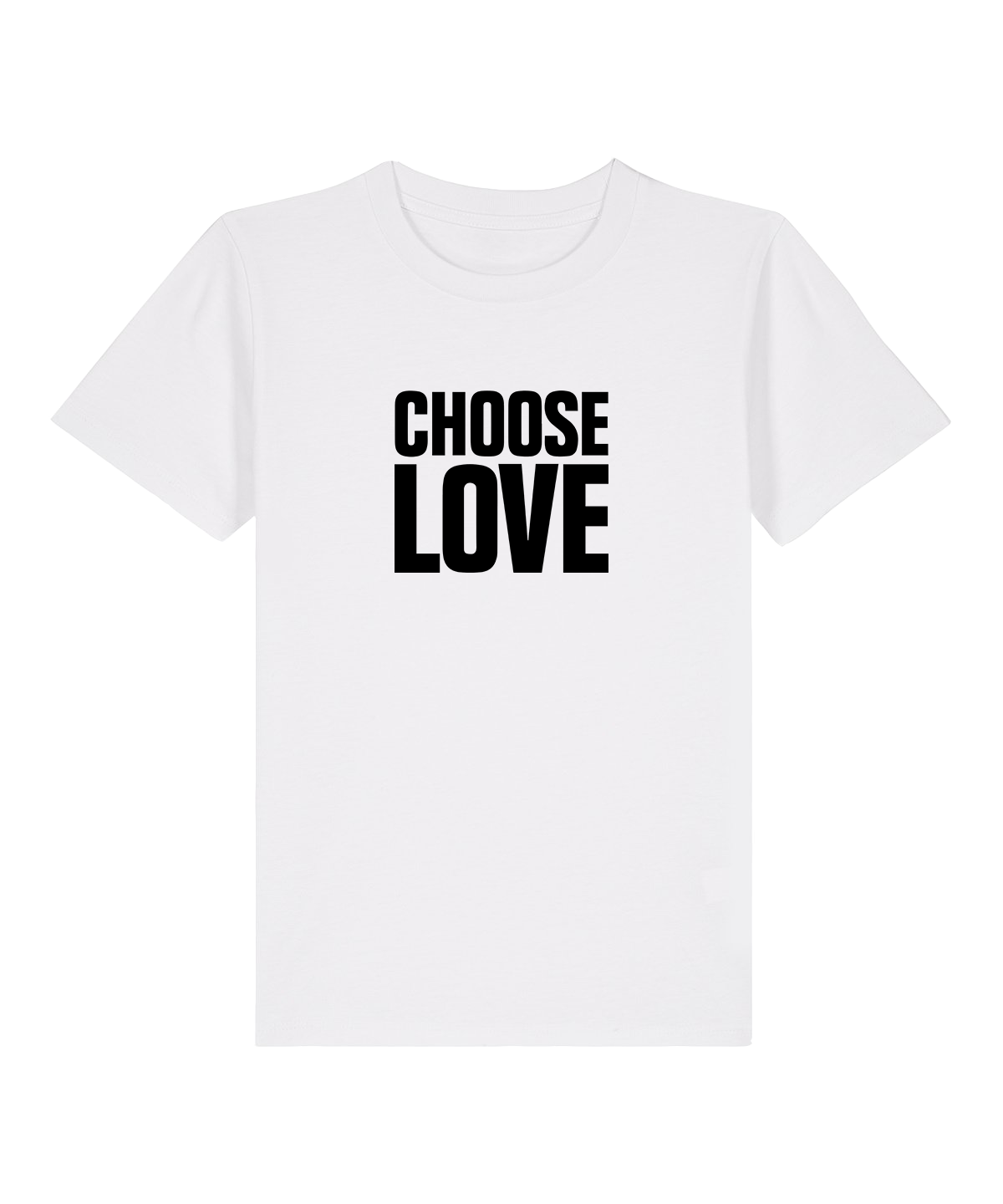 Choose Love Classic Logo Children's White T-Shirt