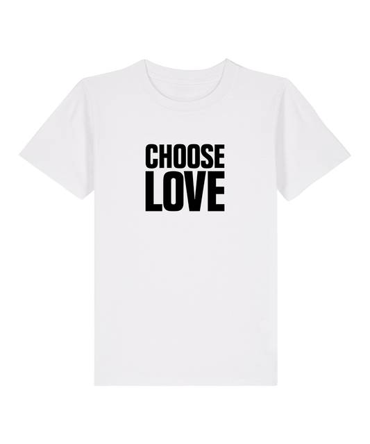Choose Love Classic Logo Children's White T-Shirt